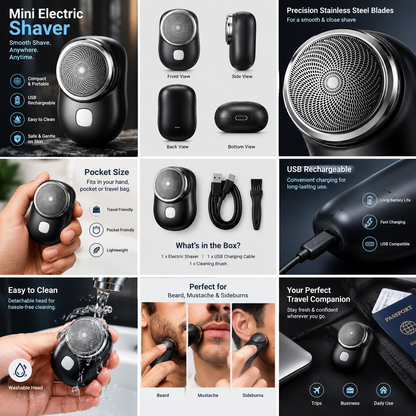 Ultra Pocket Shaver / Portable USB Rechargeable